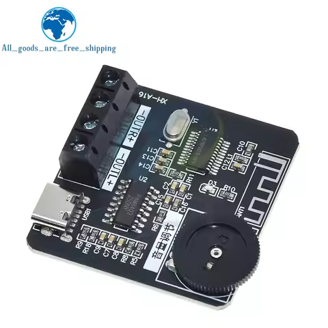 XH-A164 PAM8403 Bluetooth 5.0 Digital Power Amplifier Board 5V Type-C 5W+5W Dual Channel Audio Amp f