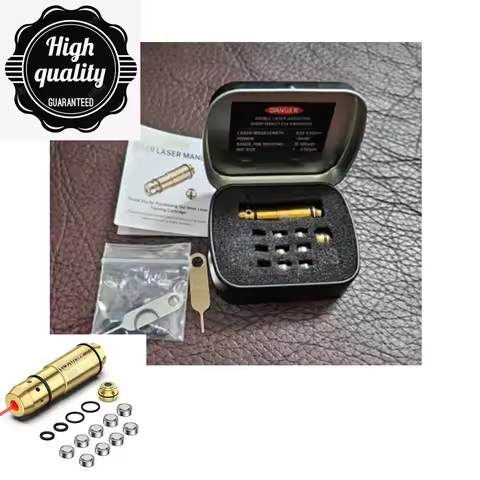 9mm Laser Cartridge with 9 Batteries For Dry Fire Including Extra Back Cap Rubber Plugs and Spare O-