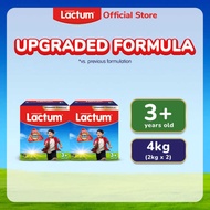 Lactum 3+ Plain 4Kg (2Kg X 2) Powdered Milk Drink For Children Above 3 Years Old 75F