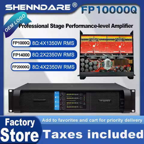 Original brand LOGO FP10000Q Professional Digital Power Amplifier 1x1350W 8OHM High Power Subwoofer 