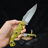 มีด​เดินป่า​ เหล็กกล้าคาร์บอนสูง1095ด้ามจับ  G10พร้อมซอง Kydex ความแข็ง: 59-60HRC​ มี2​แบบ​ให้เลือก​