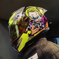 หมวกกันน็อค/RANDOM-CZR สีเขียวด้าน ลาย 4 โจ๊คเกอร์