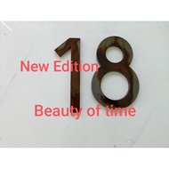 Metal house number, 4D floating house number, 170mm high house number, time beauty.