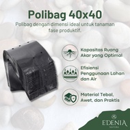 Thick 40x40 Black Polybag – Plant Polybag, Planting Pot, Nursery Media (10 Sheets)