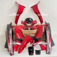 VELOZI BODY COVER SET RM7 BLACK WITH STICKER FOR Y125ZR