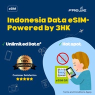 Indonesia eSIM 15GB - 30GB for 30 Days Data Roaming | QR Code via Email - By 3HK