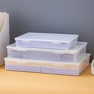 Desktop Document Storage Box with Lid Desk Storage File Storage Box Multifunctional Plastic Flip a4 