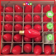 Red Worship Light Bulb E12 (1 Box Of 50), Red Cherry Bulb