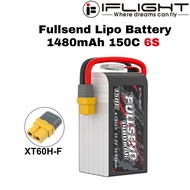 iFlight FULLSEND 1480mAh 150C 6S1P 22.2V Lipo Battery With XT60H Plug MX1480/150-6S