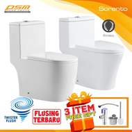 SORENTO One Piece Water Closet Wash Down Rimless Flushing / Twister System Toilet WC SRTWC8317-RL / 