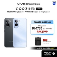 New Arrival vivo iQOO Z11 5G 24*(12+12)+256GB 9020mAh 90W 7k mm² Icecore Cooling System 144Hz 1.5K A