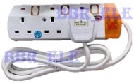 2WAY / 3WAY / 4WAY / 5WAY 1500W 2 METER TRAILING SOCKET EXTENSION PLUG