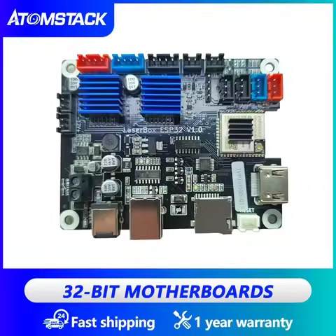 Atomstack 32-bit Motherboard Laserbox ESP32 V1.0 Replacement for X7PRO/S10PRO/A10PRO/P9 M50PRO/X20PR