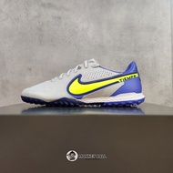 [100% Genuine] Nike React Tiempo 9 Legend Pro "Recharge" TF Soccer Shoes - DA1192-075 - Gray / Blue