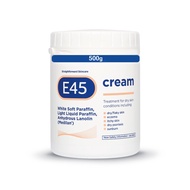 E45 Cream 500 g Tub – Moisturiser for Dry Skin and Sensitive Skin - Emollient Body Cream to Soothe D