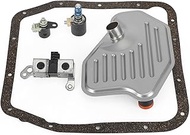 4R70W Filter Kit Solenoid Set For Ford 4R70W/4R75W 14-Bolt Pan Models 2005-2008 Transmission Shift S