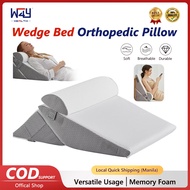 Wedge Pillow Headboard Orthopedic Bed Wedge Pillow Set 3Pcs Adjustable Pillow Wedge for Acid Reflux