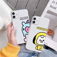 Bt21 Rj Chimmy BTS Clear phone case for iPhone 6 6s 7 8 plus X XS XR XSMAX 11 PRO PROMAX 12 13 PROMAX