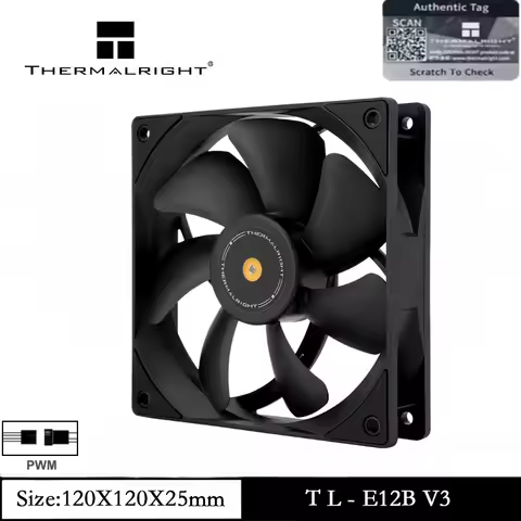 Thermalright TL-E12B V3 1/3/5 PCS CPU Fan Cooler with High Speed 2000RPM 120mm Cooling PWM Fan Compu