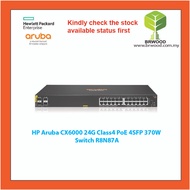 HP Aruba R8N87A: CX6000 24G Class 4 PoE C/W 4 SFP 370W Switch