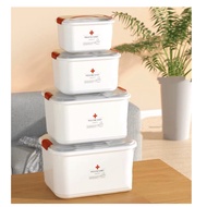 Medicine Box Organizer White First Aid Box / First Aid Medicine Box