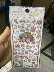 Embossed Animal 3D Crystal Sticker DIY Crafts PVC Cartoon Animal Sticker Melody Relief Decorative St