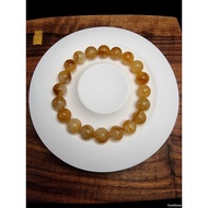 Golden Healer Quartz Crystal Stone Bracelet 4A 10-11mm F1218
