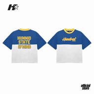 THE HUNDRED PERCENT 2TONE "BLUE" BOXY CROP