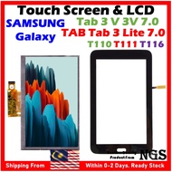 NGS Brand Touch Screen &amp; LCD For SAMSUNG Galaxy Tab 3 Lite 7.0 WiFi T110 3G T111 SAMSUNG Galaxy Tab 3V 3 V T116