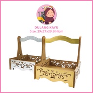DULANG HANTARAN Perkahwinan Kayu Klasik | Wooden Wedding Gift Tray Classic with Handle | CG 5147