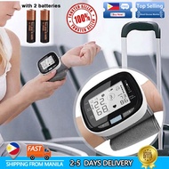 Blood pressure meter free shipping，Automatic Blood Pressure Cuff, Wrist Digital Blood Pressure Heart Rate Monitor Tensiometer BP Pulse Rate Tension Manometer Automatic Sphygmomanometer (Voice Announcement)，Equipped with 2 batteries