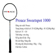 Proace Sweetspot 1000 Badminton Racket 1 racket and 1 bag [Real photo]