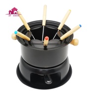 Chocolate Fondue Maker Set Multifunction Carbon Steel Ice Cream Chocolate Cheese Hot Pot Melting Pot