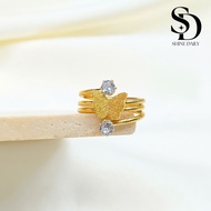 ⟪Shine⟫ Golden Flutter Butterfly Ring | Stainless Steel | Non-Tarnish |