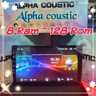 เครื่องเล่น Alpha coustic  T11 8RAM 128Rom 8Core  ใส่ซิม จอQLED เสียงDSP 2จอ กล้อง360° Gps Wifi 4G B