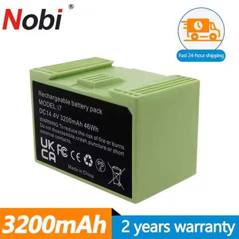 i7 14.4V 3200mAh Battery Replacement for iRobot Roomba e and i Series i7+ e5 + i8 7150 7550 i3 3150 