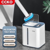 CCKO Hygienic Disposable Toilet Brush Set with Handle & Container