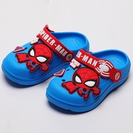 Kids Slippers Baby Shoes Cartoon Spiderman Captain Minne Cute Home Slippers Anti-skid Sandal