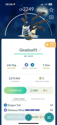 Shiny giratina origin forme Pokemon GO