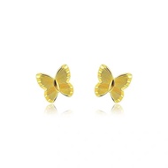 FASHION Stud Earrings 916 Gold 916/ Subang Paku FESYEN Emas 916 Butterfly Small Earrings gold 916