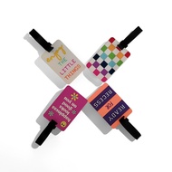 Colorful Letters PVC Luggage Tag DIY Boarding Pass Suitcase Consignment Pass Holder Card Holder Pend
