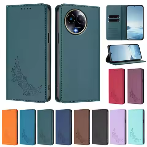 Flip Magnetic Wallet Shockproof Leather Case For Realme 11x 11 10 Pro Plus 10 9 Pro Plus 9 Pro 9i 9 