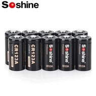 Soshine 3V 1600mAh Lithium Battery 3 Volt CR123A Batteries Non-Rechargeable Battery for Digital 3
