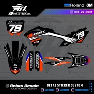 Decal Sticker klx 150 bf - fullbody motorbike scotlet klx 150 bf FREE CUSTOME DESIGN