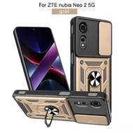 Ốp cho ZTE Nubia neo2 Neo 2 Neo3 5g 2025 kiểu áo giáp chống sốc đế dạng nhẫn giá đỡ xô đầy đủ Bảo vệ