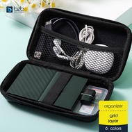Grid Layer Compact Organizer Earphone Case Electronic Devices Bag Charging Pocket 收纳包 Kabel Simpanan