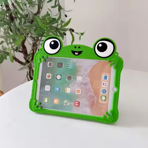 3D Cartoon Frog Bracket Soft Silicone Cover for Samsung Galaxy Tab A9 Plus Case 11 inch Samsung Gala