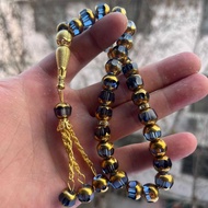 Hot-selling 33 Pcs 10cm Glass Material Rosary Beads Praise Beads Middle East Saudi Tesby Ha Taisbiha