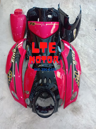 ชุดสี ฟีโน่เก่า YAMAHA FINO ฟีโน่คาบู ปี 2007-2012 ชมพูตัดดำลายps เกย์เดียว 10ชิ้น เกย์แยก 9 ชิ้น