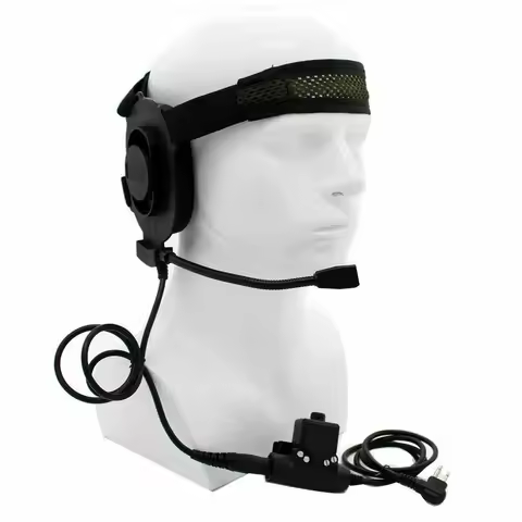 HD01 Z Tactical Bowman Elite II Radio Headset Earpiece With U94 Style PTT 2 Pin For Motorola GP68 GP